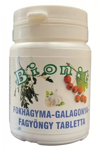 Gyógyír Gyógyszertár - Bionit fokhagyma galagonya fagyöngy tabletta  90x