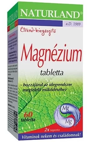 Gyógyír Gyógyszertár - Naturland magnézium tabletta 60db
