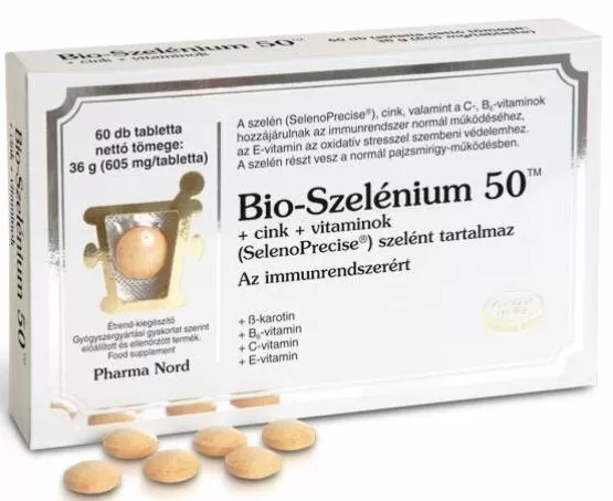 Gyógyír Gyógyszertár - Pharmanord bio-szelénium 50+cink+vitaminok tabletta 60x