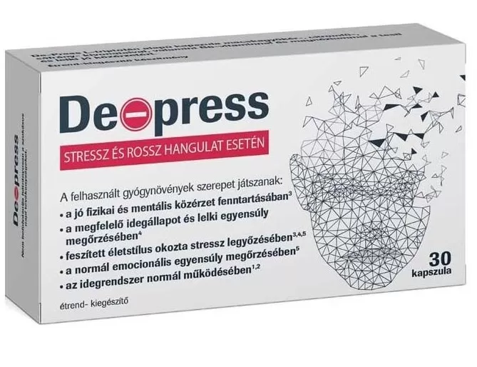 Gyógyír Gyógyszertár - De-press étrendkiegészítő kapszula 30x